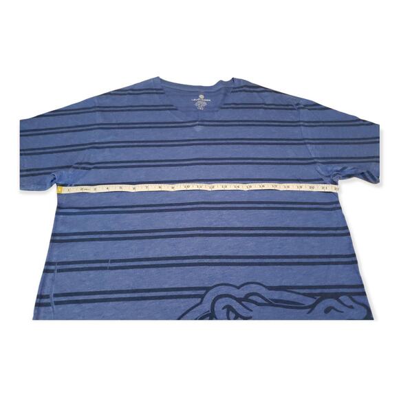 Level Wear Blue Striped Florida Gator Short Sleeved Shirt - Size Extra Large - Picture 5 of 5